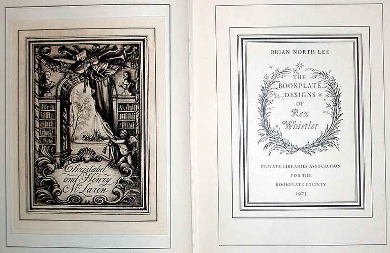 Item #6292 The Bookplate Designs of Rex Whistler. Brian North Lee.