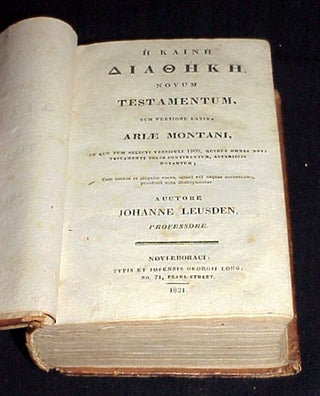 Novum Testamentum, Versione Latina Ariae Montani...