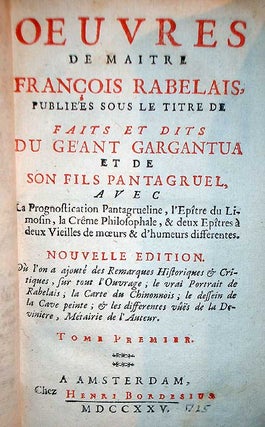 Oeuvres De Maitre Francois Rabelais...