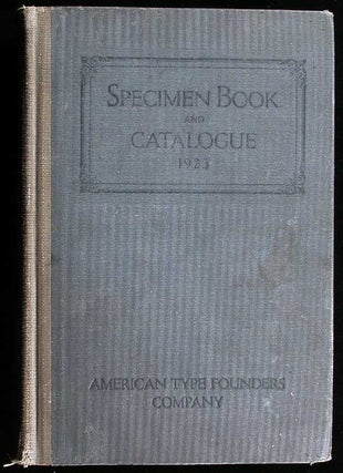Item #7990 Type Specimen Book and Catalogue. Type Specimen Book