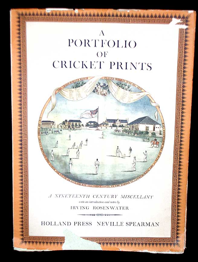 Item #8115 A Portfolio of Cricket Prints- A Nineteenth Century Miscellany. Irving Rosenwater.