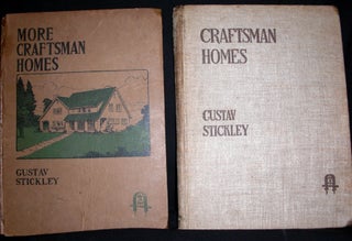 Item #8540 Craftsman Homes and More Craftsman Homes - Two Volumes. Gustav Stickley