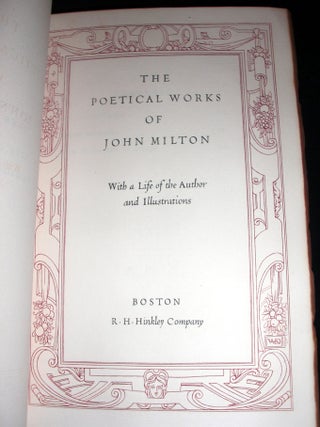 The Poetical Works of John Milton.