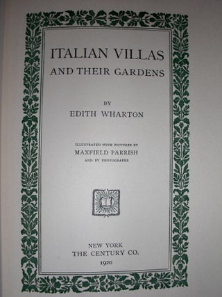 Italian Villas and Their Gardens.