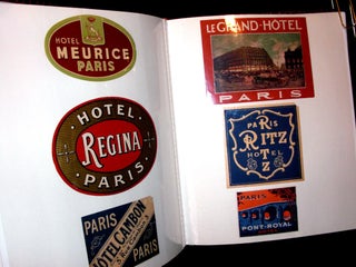 A Collection of Original Art deco Luggage Labels.