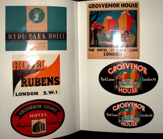 A Collection of Original Art deco Luggage Labels.