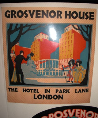 A Collection of Original Art deco Luggage Labels.