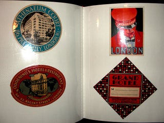 A Collection of Original Art deco Luggage Labels.