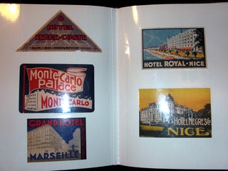 A Collection of Original Art deco Luggage Labels.