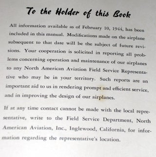 Pilot's Flight Operation Instructions for the P-51D Airplane.