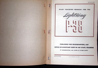 Pilot Training Manual for the P-38 Lightning.