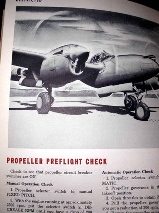 Pilot Training Manual for the P-38 Lightning.